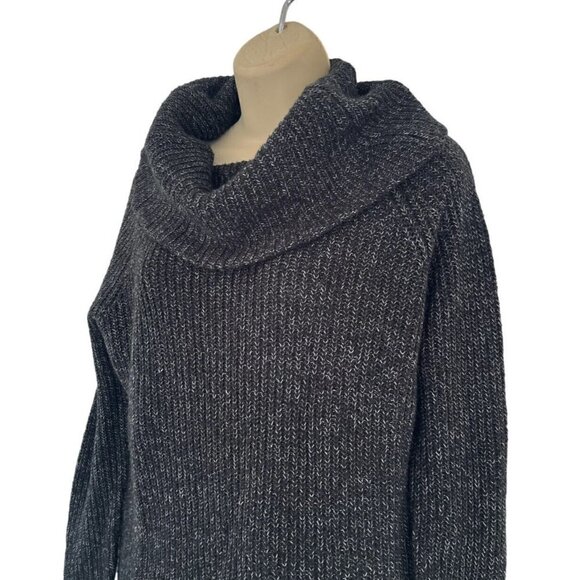 Denim & Supply Ralph Lauren Woman's Sz S Black Cowl Neck Knit Pullover Sweater - Picture 2 of 7